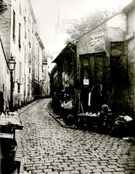 Rue du Jardinet y el callejón de Rohan, París, 1858-78